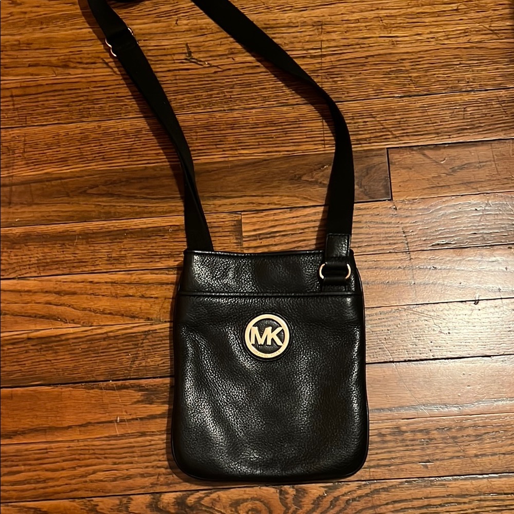 Michael Kors Black Leather Crossbody